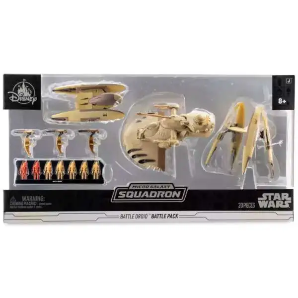 Star Wars Micro Galaxy Squadron Battle Droid Exclusive Battle Pack [7 Battle Droids, 2x Vulture Droids, 3x STAPs & 1 AAT Battle Tanks ]