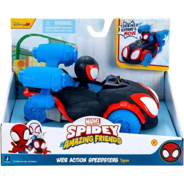 Marvel Spidey & His Amazing Friends Web Action Speedsters Spin Vehicle