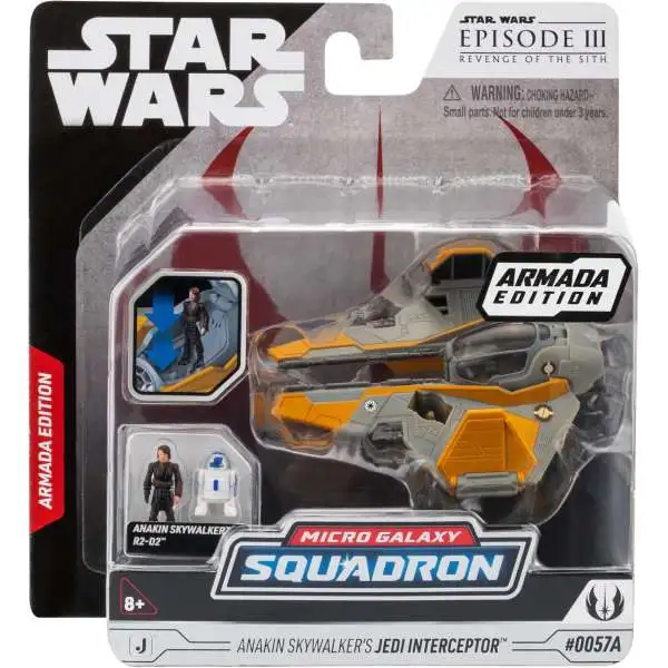 Star Wars Micro Galaxy Squadron Armada Edition Anakin Skywalker's Jedi Interceptor Vehicle