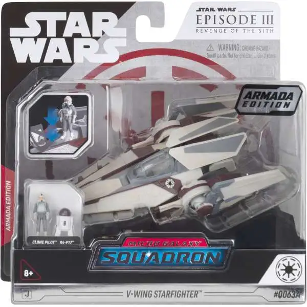Star Wars Micro Galaxy Squadron Armada Edition V-Wing Starfighter Vehicle