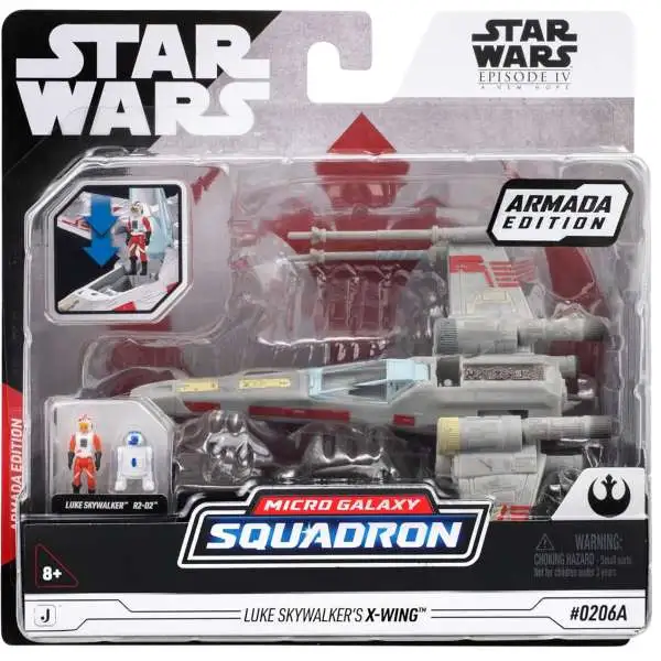 Star Wars Micro Galaxy Squadron Armada Edition Luke Skywalker's X-Wing Vehicle #0206A