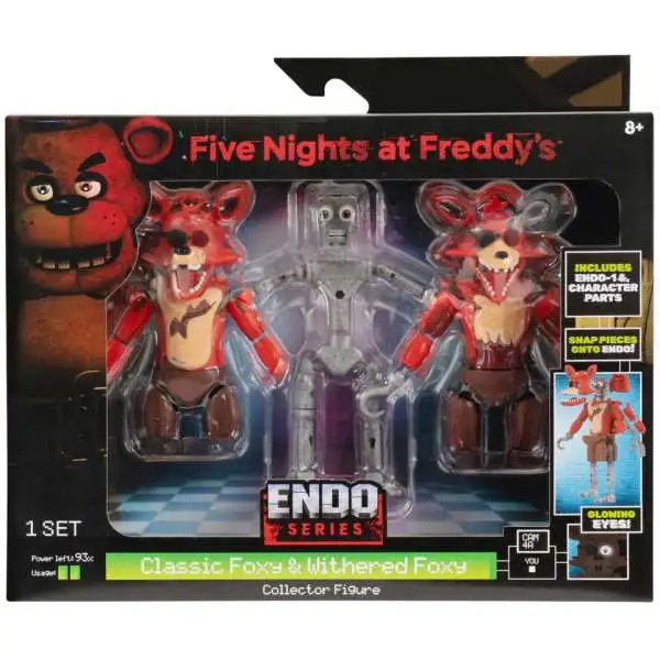Five Nights at Freddy's Endo Series Classic Foxy & Withered Foxy Collector Action Figure [Includes Endo-1 & Character Parts]