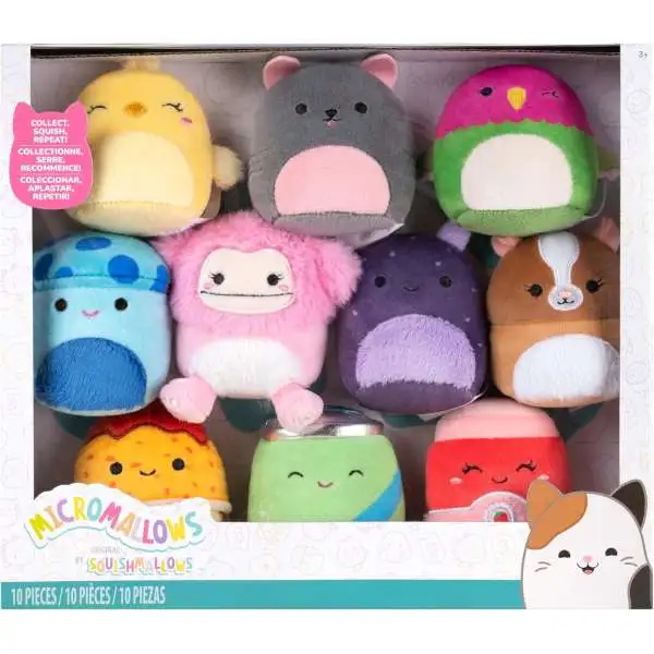 Squishmallows Micromallows 2.5-Inch Mini Plush 10-Pack