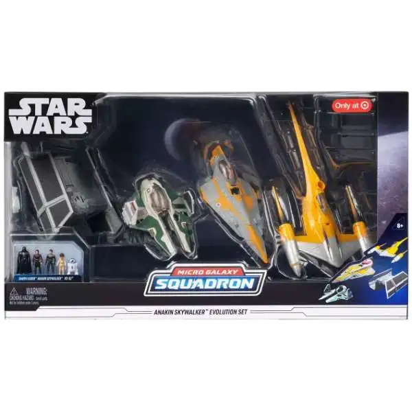 Star Wars Micro Galaxy Squadron Anakin Skywalker's Evolutiuon Set Exclusive