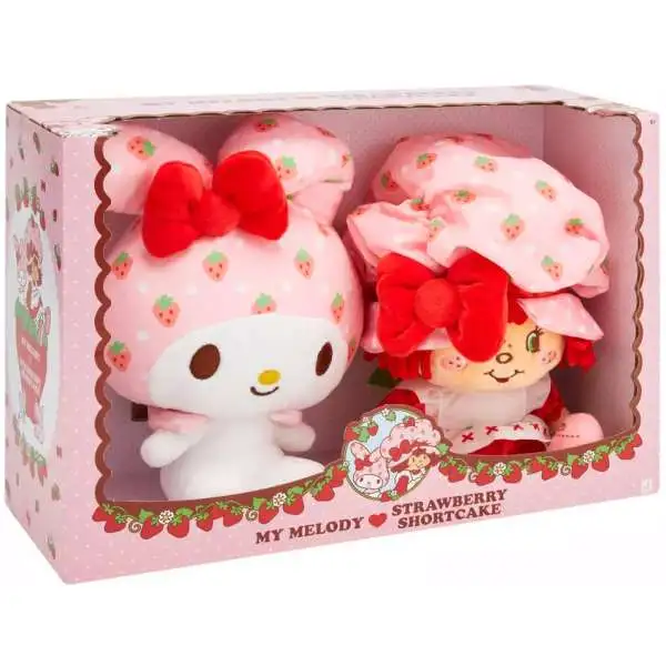 Sanrio My Melody & Strawberry Shortcake 9-Inch Plush 2-Pack