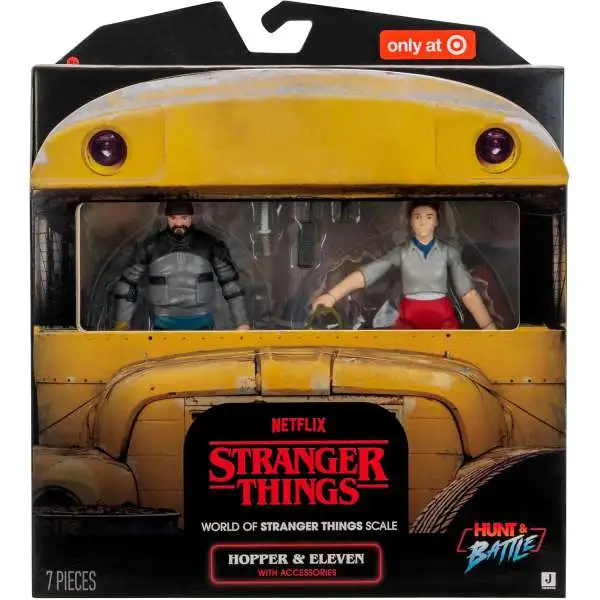 Stranger Things Hunt & Battle Hopper & Eleven Exclusive Action Figure