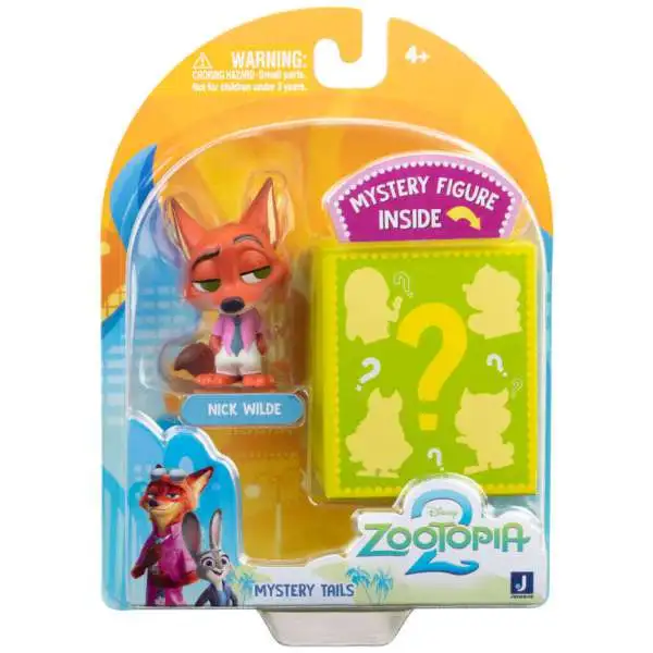 Disney Zootopia 2 Mystery Tails Nick Wilde & Mystery 2.5-Inch Mini Figure 2-Pack