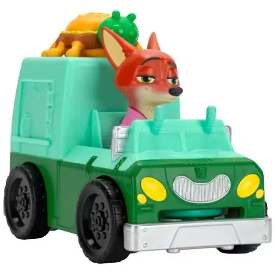 Disney Zootopia 2 Nick Wilde & Bug Burga Food Truck 4-Inch Vehicle