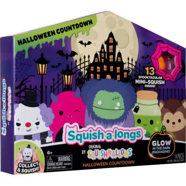 Squishmallows Squish-a-Longs 2025 Halloween 2.5-Inch Halloween Countdown [13 Mini-Squish!]