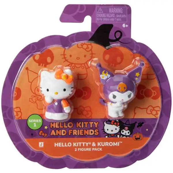 Sanrio Hello Kitty & Friends Series 1 Halloween Hello Kitty & Kuromi Mini Figure 2-Pack