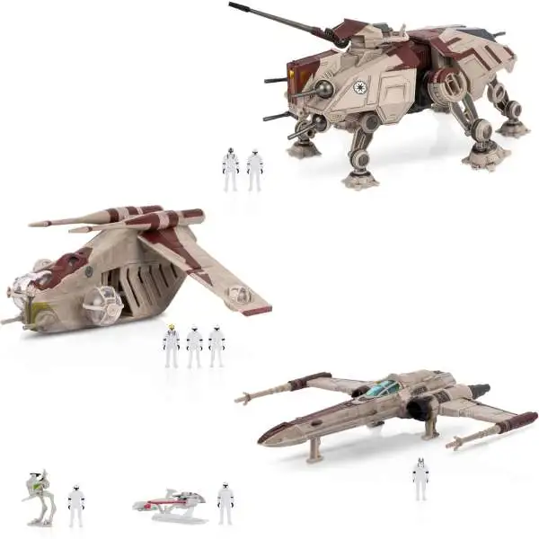 Star Wars Micro Galaxy Squadron Republic Attack Force Bundle Set