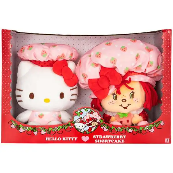 Hello Kitty x Strawberry Shortcake Hello Kitty & Strawberry Shortcake 8-Inch Plush 2-Pack [Version 1]