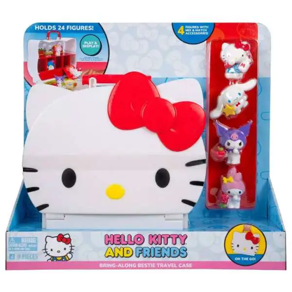 Hello Kitty 小物入れ フィギュア付き Sanrio Hello Kitty Friends Bring-Along Bestie Travel Case Playset