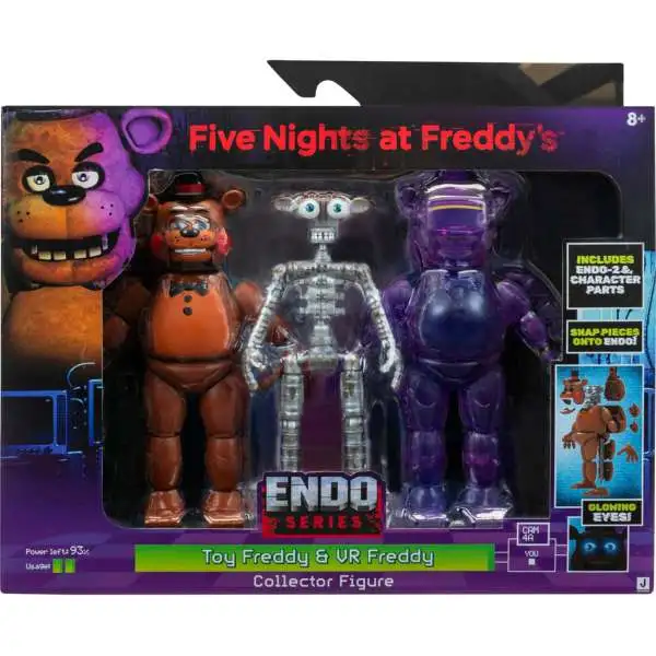 Five Nights at Freddy's Endo Series Toy Freddy & VR Freddy Action Figure [Includes Endo-1 & Character Parts]