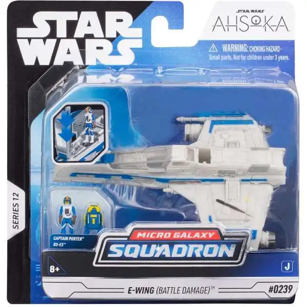Star Wars Micro Galaxy Squadron Series 12 E-Wing (Battle Damage) Vehicle