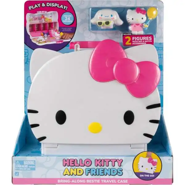 Sanrio Hello Kitty & Friends Bring-Along Bestie Travel Case Playset [2 Figures, RANDOM Packaging]
