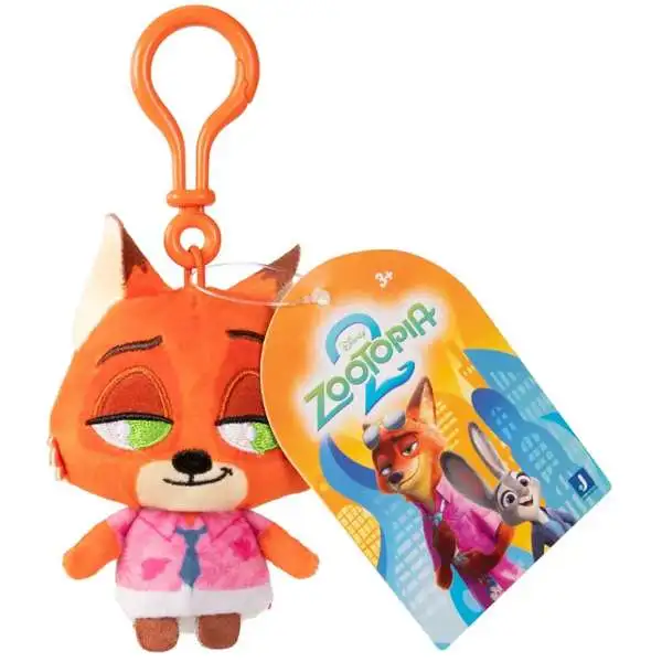 Disney Zootopia 2 Nick Wilde 3-Inch Clip on Plush