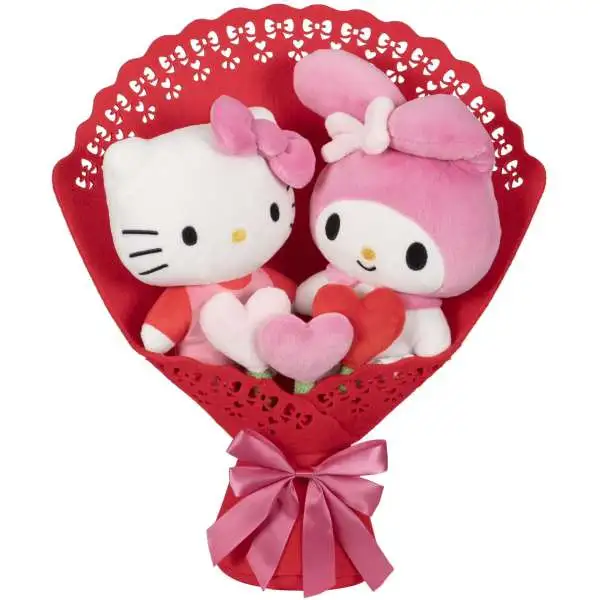 Sanrio Hello Kitty & Friends 2026 Valentine's Day Hello Kitty & My Melody 12.75-Inch Plush Bouquet 2-Pack