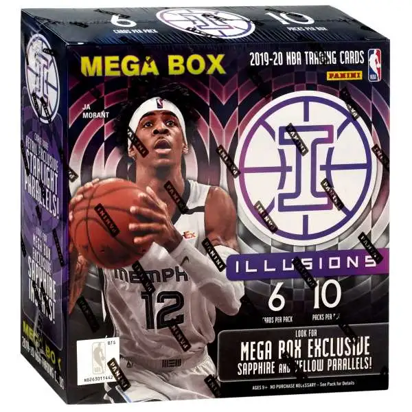 NBA Panini 2019-20 Illusions Basketball Trading Card VALUE Pack 12 ...