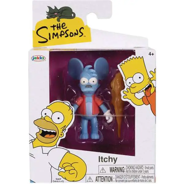 The Simpsons Wave 2 Itchy 2.5-Inch Mini Figure [with Club]
