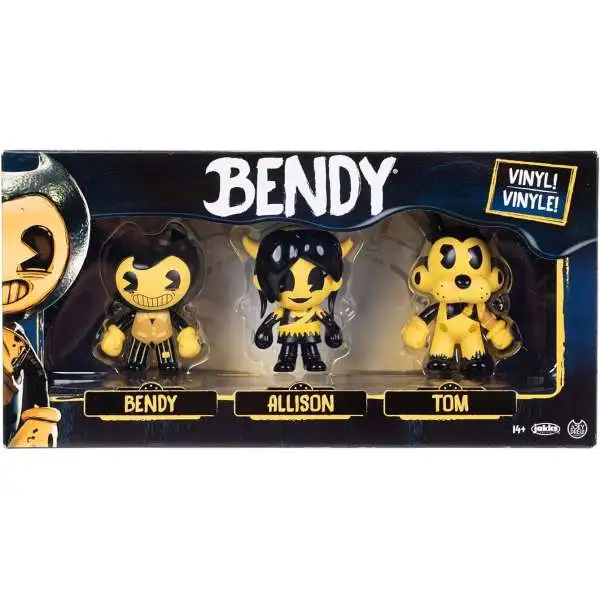 Bendy and the Ink Machine Bendy, Allison & Tom 2.5-Inch Mini Vinyl Figure 3-Pack Set
