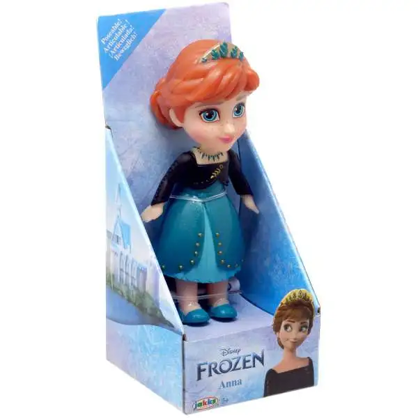 Disney Frozen Posable Anna 3-Inch Mini Figure [Green Dress, Version 2]