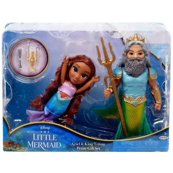 Disney The Little Mermaid Ariel & King Triton Petite Gift Set [Damaged Package]