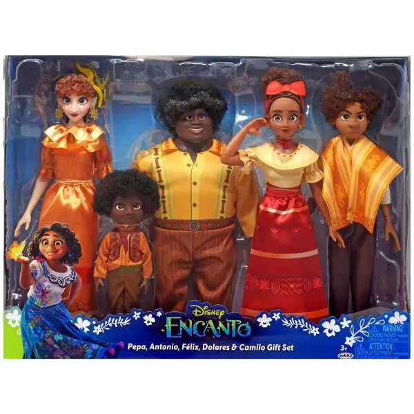 Disney Encanto Pepa, Antonio, Felix, Dolores & Camilo Doll 4-Pack Gift Set [Damaged Package]