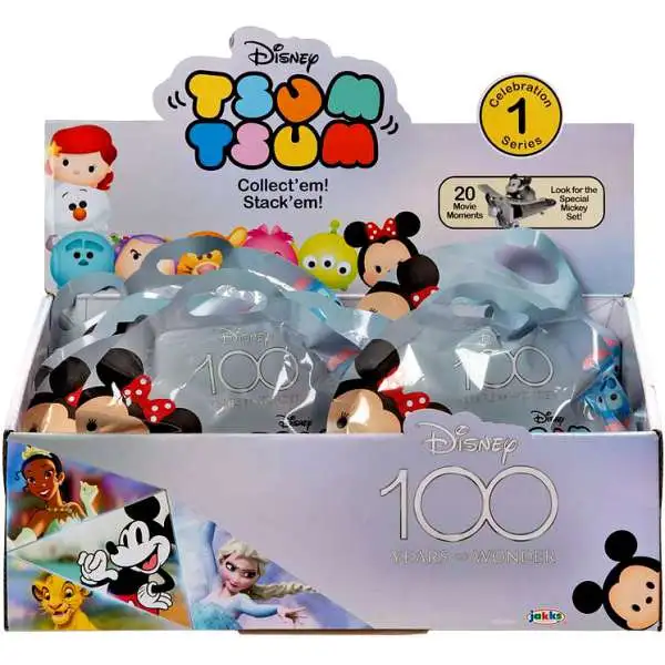 Tsum Tsum Disney100 Celebrations Series 1 Mystery Box [24 Stack Packs]