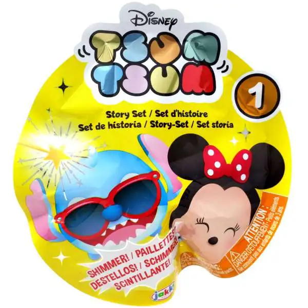 Disney Tsum Tsum Story Sets Series 1 Shimmer Mystery Pack [1 RANDOM Figure]