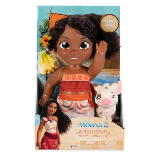 Moana 2 Little Sis Simea & Pua 12-Inch Doll Set