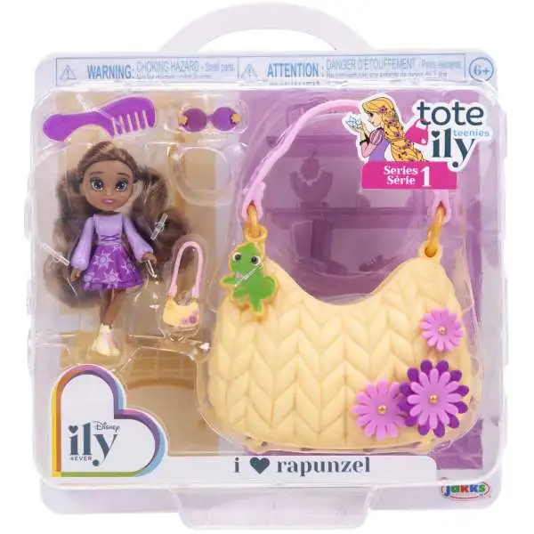 Disney ily 4EVER Tote Ily Teenies Series 1 I Love Rapunzel 2-Inch Mini Doll