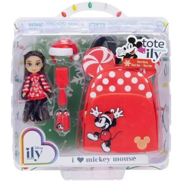 Disney ily 4EVER Tote Ily Teenies Holiday I Love Mickey Mouse 2-Inch Mini Doll