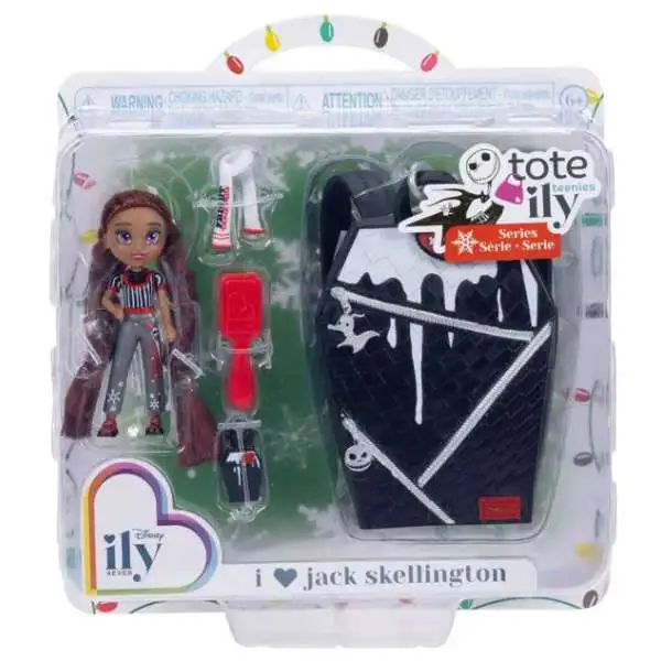 Disney ily 4EVER Tote Ily Teenies Holiday I Love Jack Skellington 2-Inch Mini Doll
