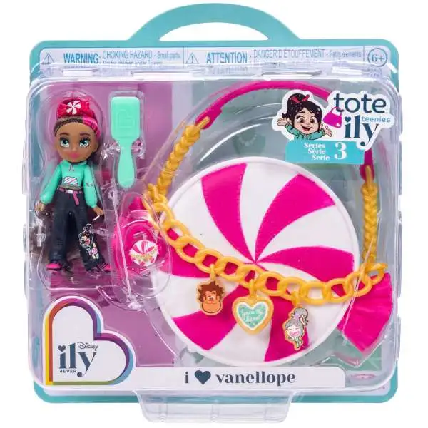 Disney ily 4EVER Tote Ily Teenies Series 3 I Love Vanellope 2-Inch Mini Doll