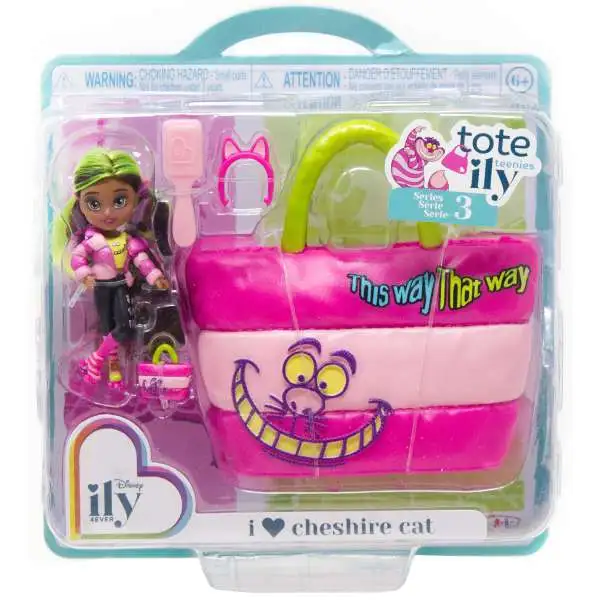Disney ily 4EVER Tote Ily Teenies Series 3 I Love Cheshire Cat 2-Inch Mini Doll