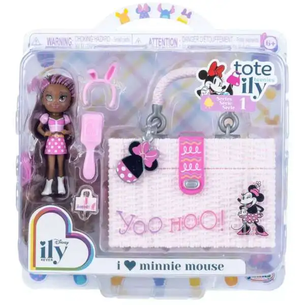Disney ily 4EVER Tote Ily Teenies Easter Series 1 I Love Minnie Mouse 2-Inch Mini Doll