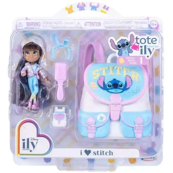 Disney ily 4EVER Tote Ily Teenies Easter Series 1 I Love Stitch 2-Inch Mini Doll