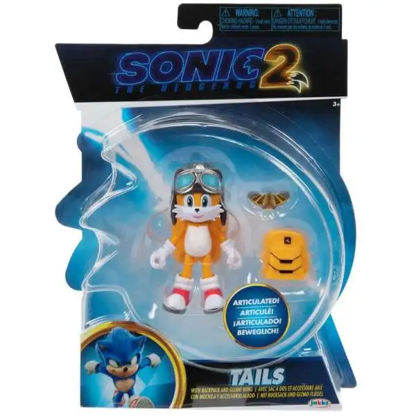 Sonic The Hedgehog 2 Movie Tails Action Figure [Backpack & Gizmo Wing]