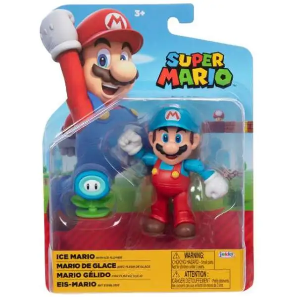 World of Nintendo Super Mario Ice Mario Action Figure [with Ice Flower, Damaged Package]