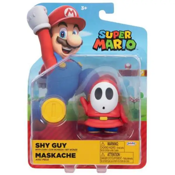 World of Nintendo Super Mario Shy Guy Action Figure [with Coin]