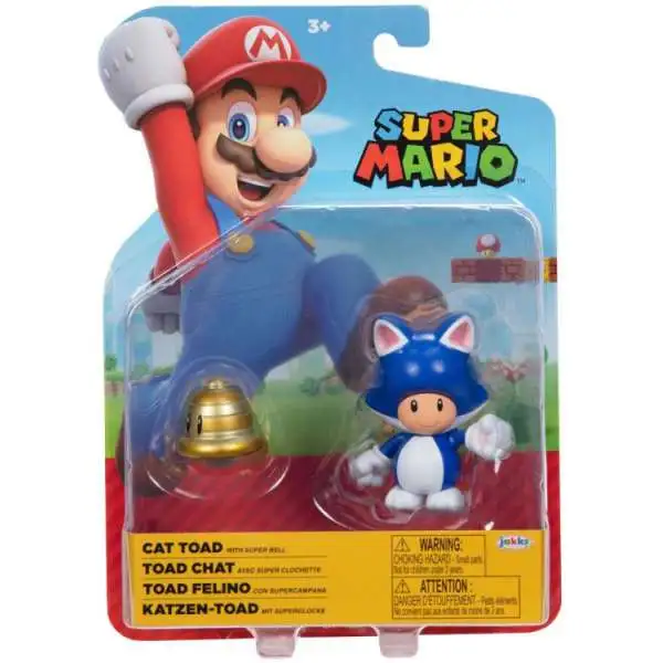 World of Nintendo Cat Toad Action Figure [with Super Bell]