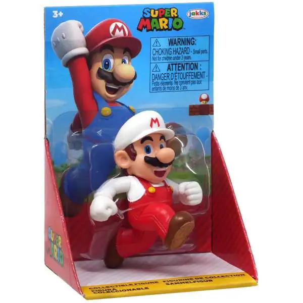 World of Nintendo Super Mario Fire Mario 2.5-Inch Mini Figure [Running]