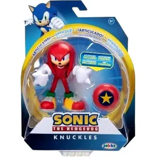 Sonic The Hedgehog Knuckles Action Figure [Modern, with Star Spring]