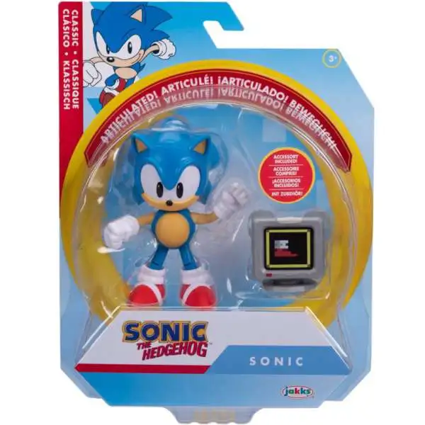 Sonic the Hedgehog ~ CLASSIC SONIC (SERIES 6) ACTION FIGURE w/ACCESSORY