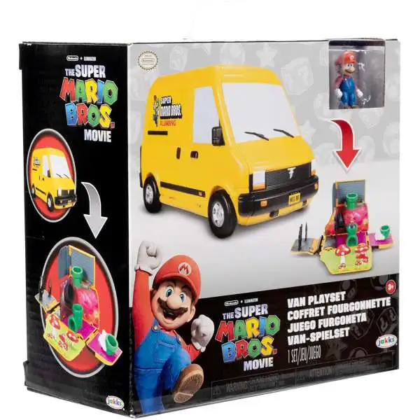 Super Mario Bros. The Movie Van Playset [with Mario Figure]