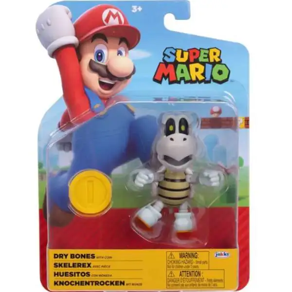 World of Nintendo Wave 32 Dry Bones Action Figure [with Coin]
