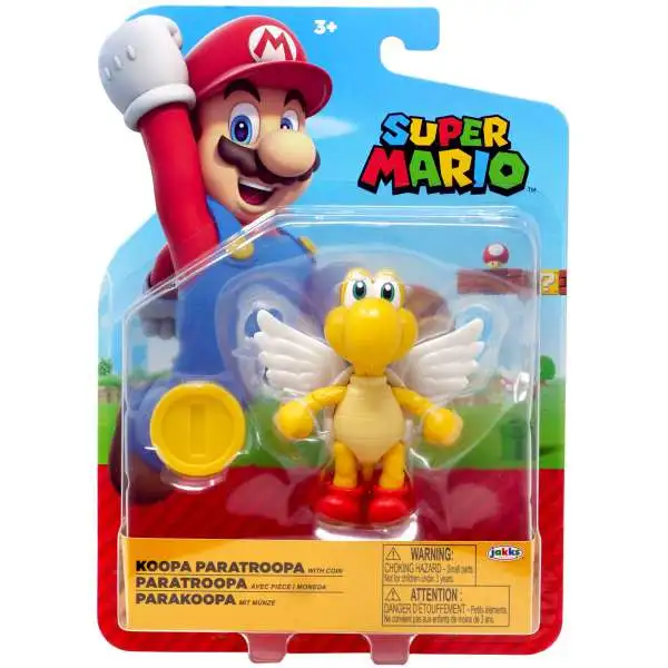 World of Nintendo Super Mario Koopa Paratroopa Action FIgure [with Coin]