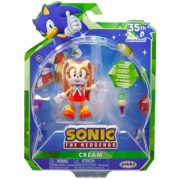 Sonic The Hedgehog 35th Anniversary Cream 4 Action Figure with Ice