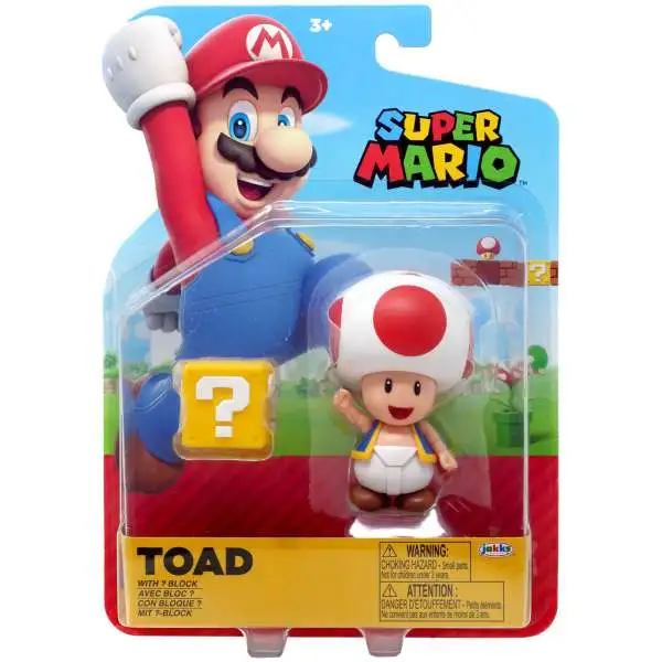 World of Nintendo Super Mario Wave 35 Toad Action FIgure [with ? Block]